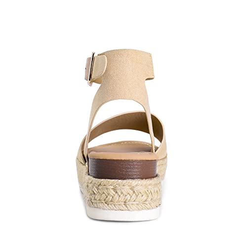 Image of DREAM PAIRS Women's Platform Espadrilles Casual Ankle Strap Wedge Sandals Comfortable Dressy Summer Shoes