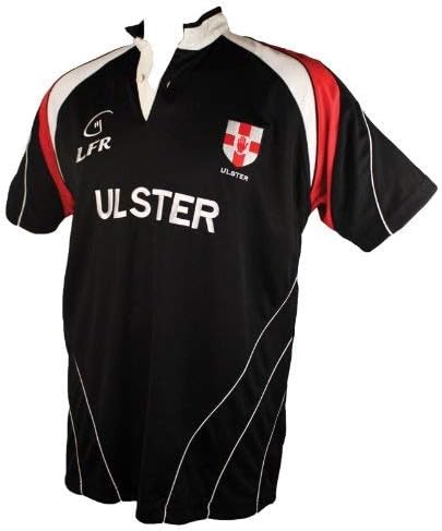 Ulster Rugby Breathable Shirt Black/Red/White (Large)