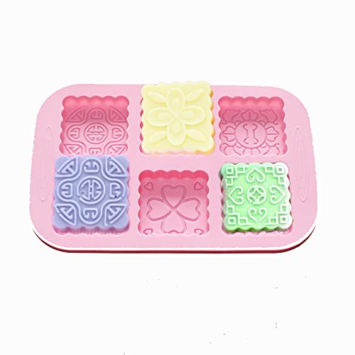 X-Haibei Six-Cavity Patterned Silicone Mold #TOP15