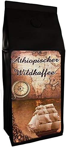 C&T Kaffee Rarität - Wildkaffee aus Äthiopien Afrika | 1000g Kaffee (ganze Bohne) - kräftig & fruchtig | + wild wachsend + handgepflückt + Sonnen-getrocknet + schonend geröstet