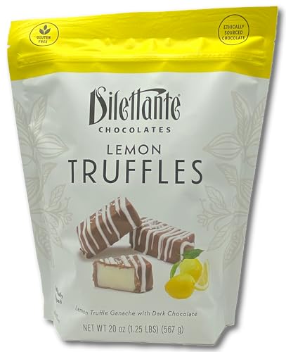 Chocolate Lemon Truffles - Lemon Truffle Ganache with Dark Chocol...