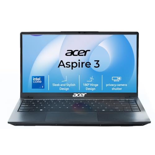 Image of Acer Aspire 3, Intel Core 3-100U Processor, 8GB RAM /256GB SSD, 14.0 inch /35.56 cm, Full HD IPS Display, Windows 11 Home, Intel UHD Graphics, Steel Gray, 1.45 Kg, A324-53, Premium Thin and Light Laptop