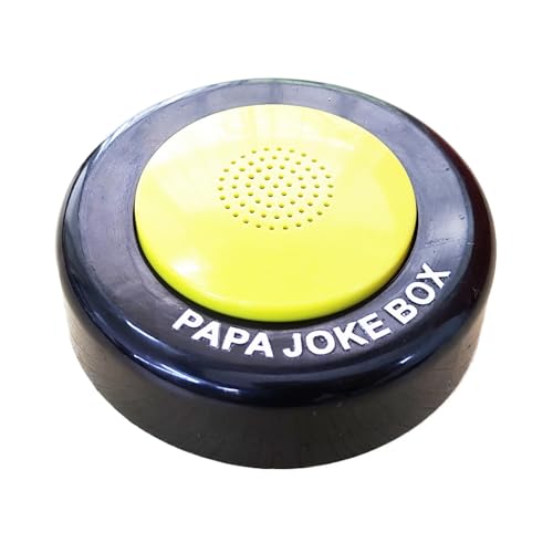 50 blagues de papa dans un bouton,Bouton de blague de papa - Bouton générateur de blagues de papa avec 50 blagues hilarantes de papa - Boîte à son parlante hilarante, soulagement du stress avec 50 bla
