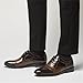 Men's Vintage Patent Leather Cap Toe Two-Tone Dress Shoes Modern Formal Business Lace Up Round Toe Oxford (Brown, Adult, Men, 13, Numeric, US Footwear Size System, Medium)