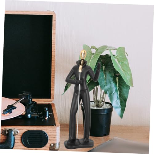 Trophée de musique en résine dorée Beavorty pour déco - 6