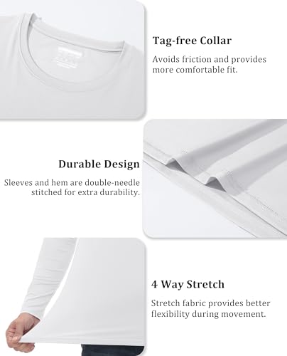 EKLENTSON Men's UPF 80+ Sun Protection Shirts Long Sleeve Rash Gurad Quick Dry Swim Shirt Lightweight4