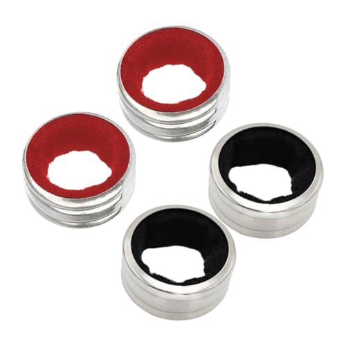 VICASKY 4pezzi Tappi per Vino in Acciaio Collari per Bottiglie Antigoccia Accessori per Bar Gadget Utili per Feste e Picnic