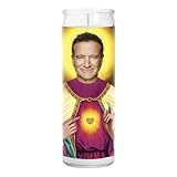 Robin Celebrity Candle – Williams Stand Up Comedy Gift Votive – Home Decor Collectible for Mrs. Doubtfire, Good Will Hunting, Dead Poets Society, Patch Adams, Jumanji, Hook, Birdcage Movie Fans