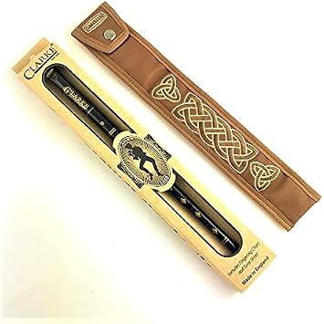 Clarke Original D Whistle & Dannan Brown Vegan Leather Pouch