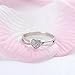 Jsely Adjustable Open Rings for Women Love Heart Ring CZ (one Size fits All Rings) 925 Sterling Silver Jewelry (Adjustable)