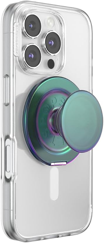 PopSockets Kick-Out Grip for MagSafe, Adjustable Kickstand for Portrait or Landscape, Magnetic Stand, Green - Nightshade