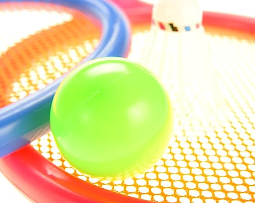 PowerTRC Badminton and Tennis Play Set with Easy to Grip Colorful Rackets | Outdoor & Indoor Play Set for Boys & Girls - Thumbnail 6