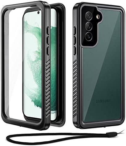Beeasy for Samsung Galaxy S22 Ultra Case Waterproof, Shockproof Phone Case for S22 Ultra with Built-in Screen Protector, Full Body Heavy Duty Armoured Tough Cover for Galaxy S22 Ultra 5G 6.8 Black