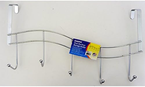 DollarItemDirect 5-Hook Over Door Hooks Size: 8.25 x 15 inches, Case of 48