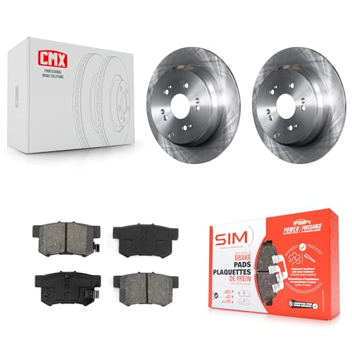 Transit Auto Rear Disc Brake Rotors And Semi-Metallic Pads Kit Replacement For Acura RDX K8S-101814 by Transit Auto - Used condition - CA$74.24