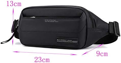 Waist Pack Men Nylon Hip Bum Pack Money Pouch Multi-pocket Fashion Sling Crossbody Chest Pack Male Waist Belt Bags