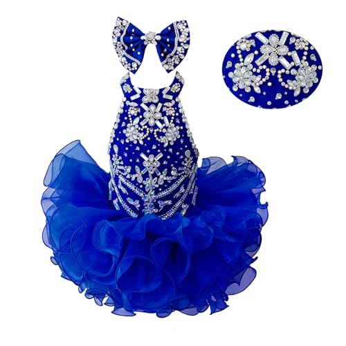 Handmade Beaded Dress Cupcake Pageant Dress Princess Dress Infant Toddler Party Dress Baby Birthday Dress Ball Gown