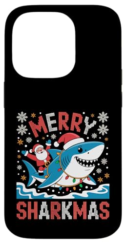 Merry Sharkmas AO[Z[^[ T^ CfBO V[N Cgt X}zP[X iPhone 14 Pro p