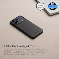 pitaka Ultradünne Hülle für iPhone 17 Pro aus Aramidfaser Schwarz/Grau – Ansicht 7