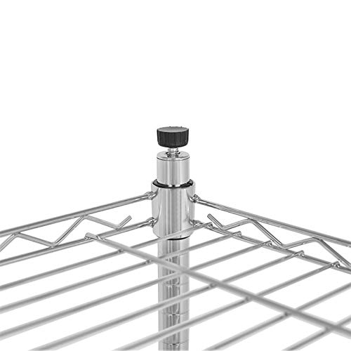 5 Tier Wire Shelving Rack Storage Metal Shelf Wire Shelving Unit 72" Hx36 Wx14 D 1250 Lbs Capacity Sturdy Steel Heavy Duty 5 Tier Layer Rack For Restaurant Garage Pantry Kitchen Garage Rack Chrome #TOP2