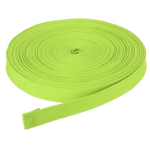 DMiotech 50 Yard x 3/4 inch Width Nylon Webbing Strap Poly Flat Webbing Strapping for DIY Craft Backpack Strapping, Sewing, Outdoor Gear Repair, Grass Green
