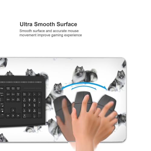 Tapis de souris grand format antidérapant pour éviter les glissements de clavier - 5