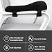 NEONMAN Office Chair Arm Rest Cover Pillow, Non-Slip Fatigue-Relieving Memory Foam Soft and Skin-Friendly Practical and Durable Easy to Clean， Suitable for All Chairs(Gray)