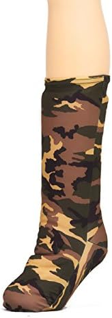 CastCoverz! Fashionable Leg Cast Cover - Camouflage Green - Large Short - Below The Knee - Protective, Decorative and Washable - Made in USA