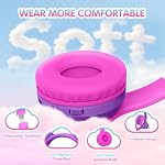 IFECCO Kids Bluetooth Headphones with Case,Cute LED Light Up Cat Ears - Image 4