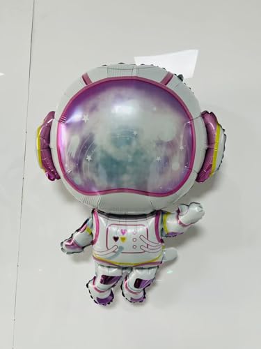 6 astronautes violets pour décorer une chambre d'enfant sur le thème espace - 4