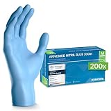200x ARNOMED® Einweghandschuhe Blau, Nitril Handschuhe, Einmalhandschuhe M