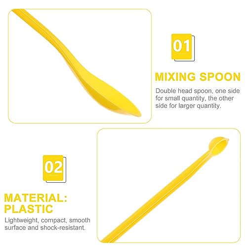 Spatules de laboratoire mini cuillères à mélanger vertes acier inoxydable - 4