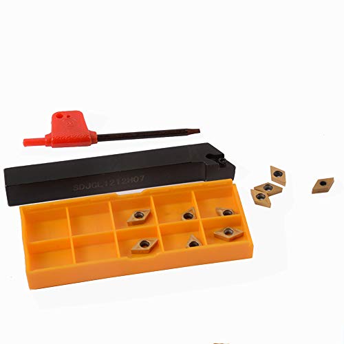 1 sdjcl1212h07 CNC-Bar Drehmeißel Halter 1 T15 Schlüssel 100 dcmt21.51 ue6020/DCMT070204 ue6020 Hartmetall fügt Cover