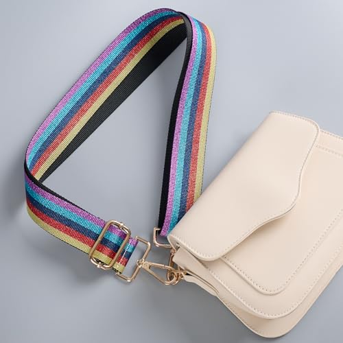 Image of chushui Woven Stripe Purse Straps,Replacement Crossbody Wide Shoulder Adjustable Strap for Bag Handbags