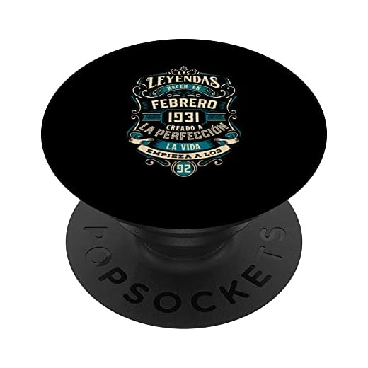 Leyendas 92 Cumpleaños 2023 Nacidos En Febrero De 1931 PopSockets PopGrip Intercambiable