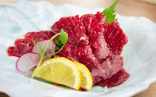 [1ヶ月毎2回定期便]鮮馬刺し3種スライスセット (赤身・ロース・赤身ユッケ)