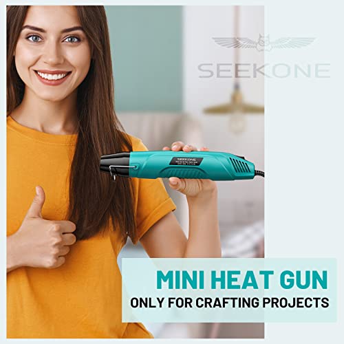 Seekone Handheld Heat Gun, 662℉ Portable Mini Hot Air Gun With 4.9Ft Long Cable, Overload Protection And Fast Heating Reflector Nozzle For Diy, Craft Embossing, Shrink Wrapping, Electronics #TOP6