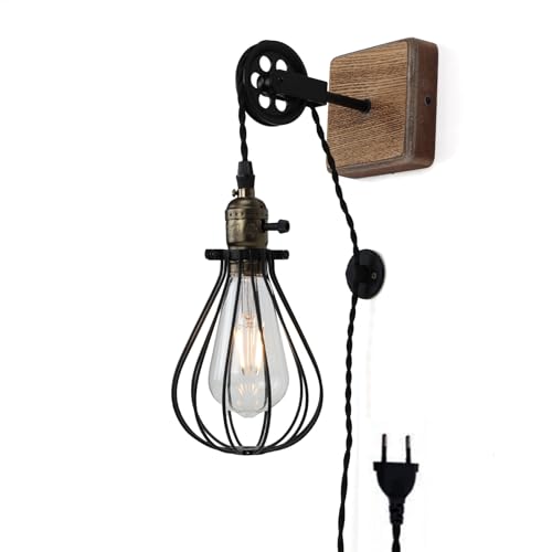 Apliques de Pared Vintage con Interruptor Marca Alpinaluz