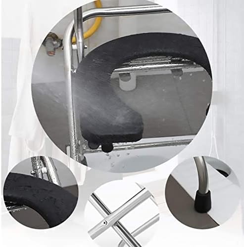 Ergonomic Folding Bedside Commode Chair for Disabled - Portable Toilet Seat with Non-Slip Feet & Armrests, Easy Clean Design for Comfort & Safety, XX999