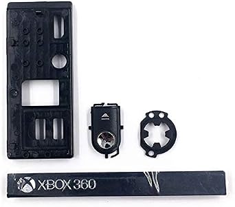 New Replacement Top Upper & Bottom Cover Full Housing Shell Case Cover with Kits for Xbox 360 E Console Black
