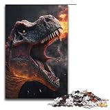 Puzles para adultos, 1000 puzles de dinosaurios, rompecabezas de cartón, juguetes, decoración de pared (tamaño 38 x 26 cm)