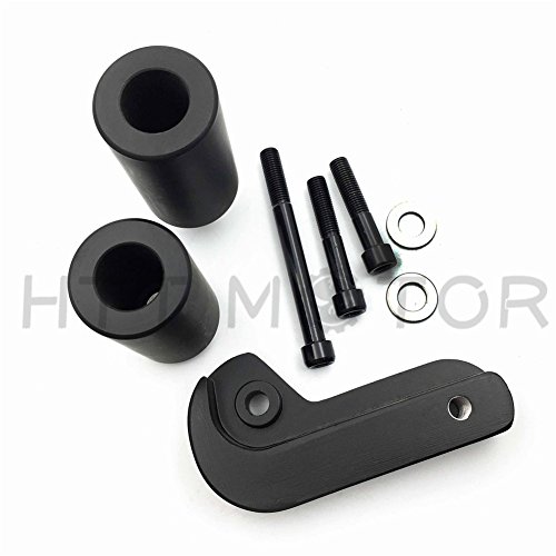 Httmt Mt219-024-Bk No Cut Frame Slider Protector Compatible With 2006 2007 2008 Suzuki Gsx-R Gsxr 600 750 Black #TOP4