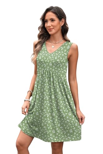 Image of XIEERDUO Summer Dresses for Women 2026 Casual Classy Dress V Neck Swimsuit Coverups Fashion Clothing