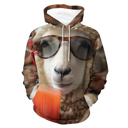 Sweatshirt original mouton à lunettes, le cadeau idéal et humoristique