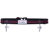  FuelBelt Startnummernband Helium Reflective Race Number Belt - Reflector de Running, Color Negro
