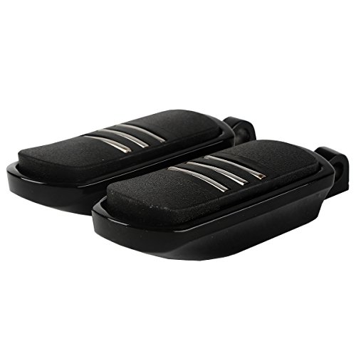 Black Foot Pegs Footrest Fits Harley Streamliner Style Electra Street Glide Road King #TOP5