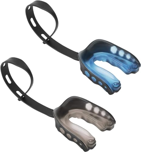 Sport Mundschutz,Mundschutz mit Riemen Sprechen möglich für American Football Kampfsport, Boxen, Kickboxen, Hockey, Football Erwachsene(45mm,2 Stücke) Sport Mundschutz,Mundschutz mit Riemen Sprechen möglich für American Football Kampfsport, Boxen, Kickboxen, Hockey, Football Erwachsene(45mm,2 Stücke)