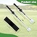 Retractable Golf Swing Training Aid,Rhythm Click Sound Warm Up Gol f Swing Trainer,Portable Golf Grip Trainer Attachment,Strength and Tempo Training for Chipping Hitting,Ideal for Beginner Practice