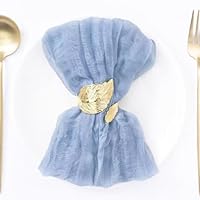 6 stuks kaasdoek gaas servetten met gerimpelde 20 × 20 inch gevouwen katoenen tafelservetten voor diner bruiloft receptie vakantie decor, salie groen