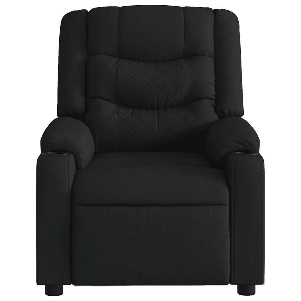 Sillón Relax Negro Tela Manual Ajustable TV Sillón